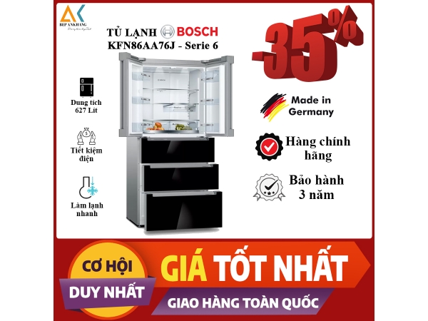 Tủ lạnh Bosch KFN86AA76J Series 6